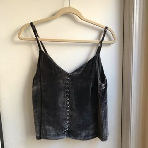 Madewell Grey Velvet Tank